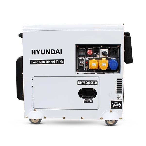 Hyundai Long Run Standby Diesel Generator Single Phase | Hyundai 6kW/7.5kVA | 1 Year Platinum Warranty