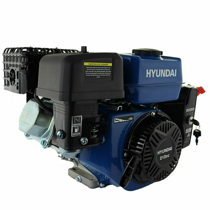 Hyundai 212cc 6.5hp 20mm Electric-Start Horizontal Straight Shaft Petrol Engine, 4-Stroke, OHV | IC210PE-20  | 2 Year Warranty