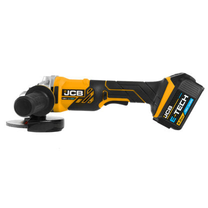 JCB 18V Angle Grinder with 5.0Ah Lithium-ion battery and 2.4A charger in L-Boxx 136 Power Tool Case