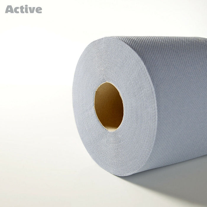 ACTIVE BLUE VALUE CENTREFEED PAPER TISSUE 6 ROLL PACK (77 x 6)