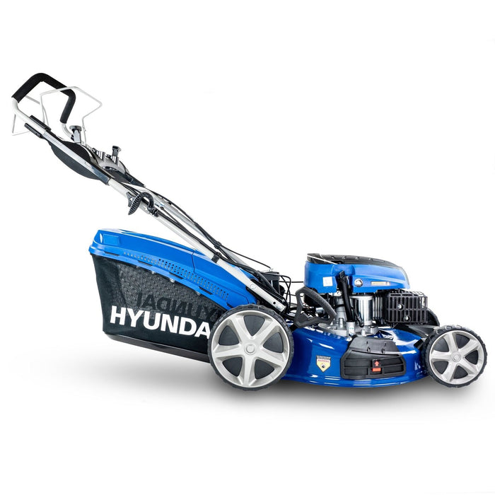 Hyundai 22”/56cm 196cc 4-in-1 Electric-Start Self-Propelled Petrol Lawnmower | H