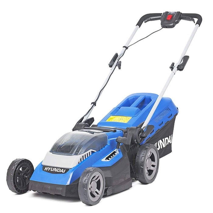 Hyundai 38cm Cordless 40v Lithium-Ion Battery Roller Lawnmower with Battery and
