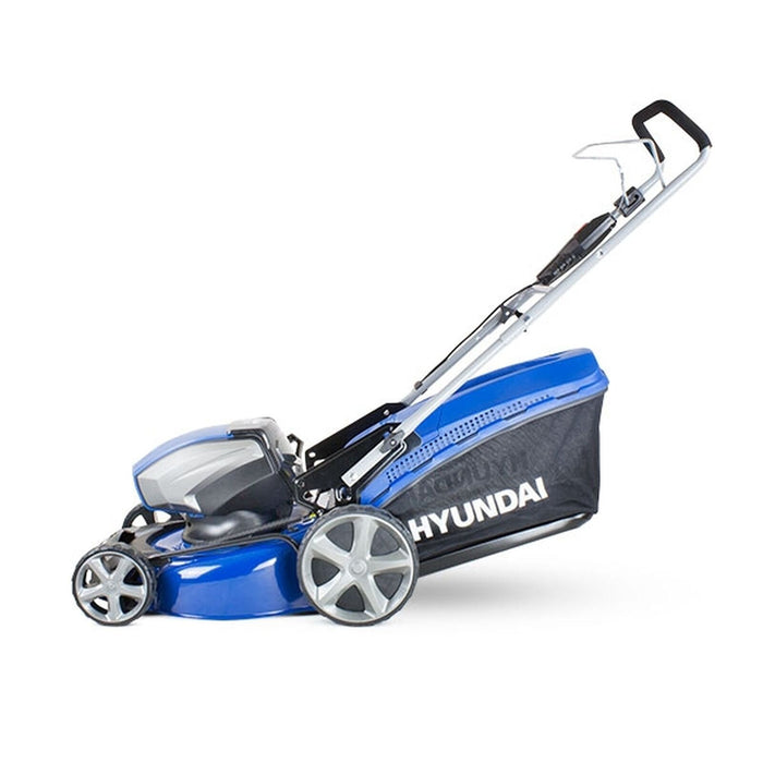 Hyundai 80V Lithium-Ion Cordless Battery Powered Lawn Mower 45cm Cutting Width W