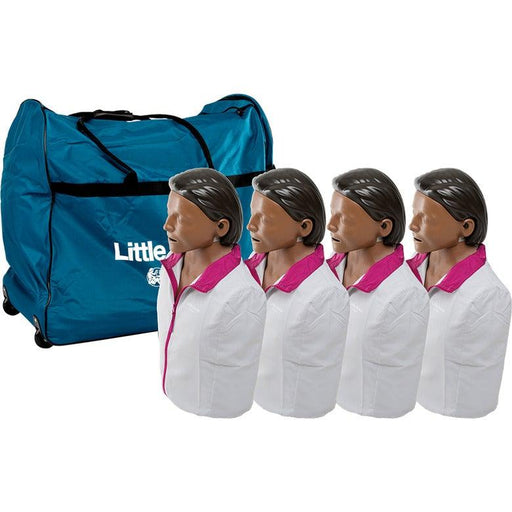 Laerdal Little Anne with Softpack Dark Skin Multipack | Realistic & Inexpensive CPR Manikin
