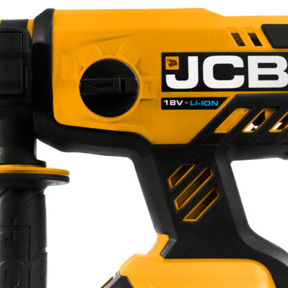 JCB 18V Brushless SDS Rotary Hammer Drill with 4.0Ah Lithium-ion battery in W-Boxx 136 Power Tool Case