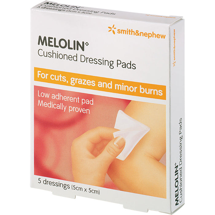 Melolin Dressings, 5x5cm, Pack of 5