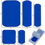HypaPlast Blue Metal Detectable Plasters, Assorted (Pack of 100)