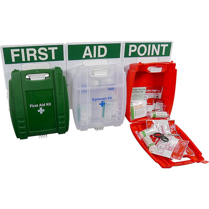 Evolution First Aid, Eye Wash and Burns Point