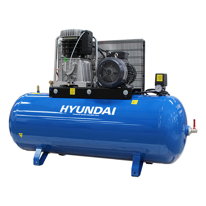 Hyundai 270 Litre Air Compressor, 21CFM/145psi, 3-Phase Pro-series 7.5hp | HY75270-3 | 2 Year Hyundai warranty