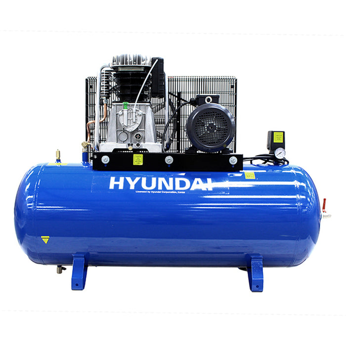 Hyundai 270 Litre Air Compressor, 21CFM/145psi, 3-Phase Pro-series 7.5hp | HY75270-3 | 2 Year Hyundai warranty
