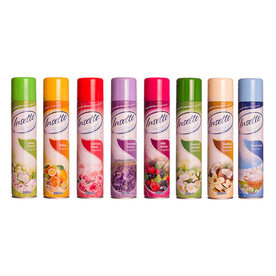 1,536 X INSETTE AIR FRESHENER CITRUS FRUITS 300ML at £1256.84 only from acutecaredirectltd.com.