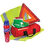 Basic Vehicle Safety Kit with Fire Extinguisher