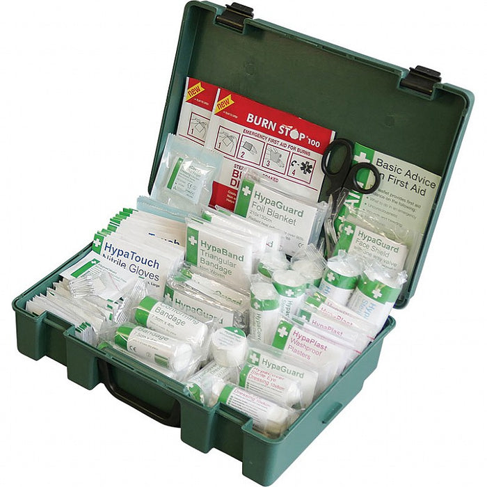 British Standard Compliant Economy Workplace First Aid Kit, Large - Pack of 6