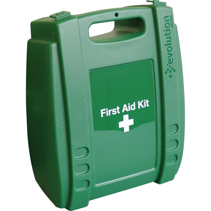Evolution British Standard Compliant Workplace First Aid Kit in Green Case