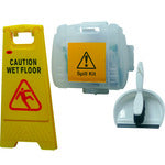 HypaClean Universal Spill Kit With Dustpan and Wet Floor Sign
