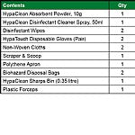 Single Sharps & Body Fluid Disposal Kit in Bum Bag