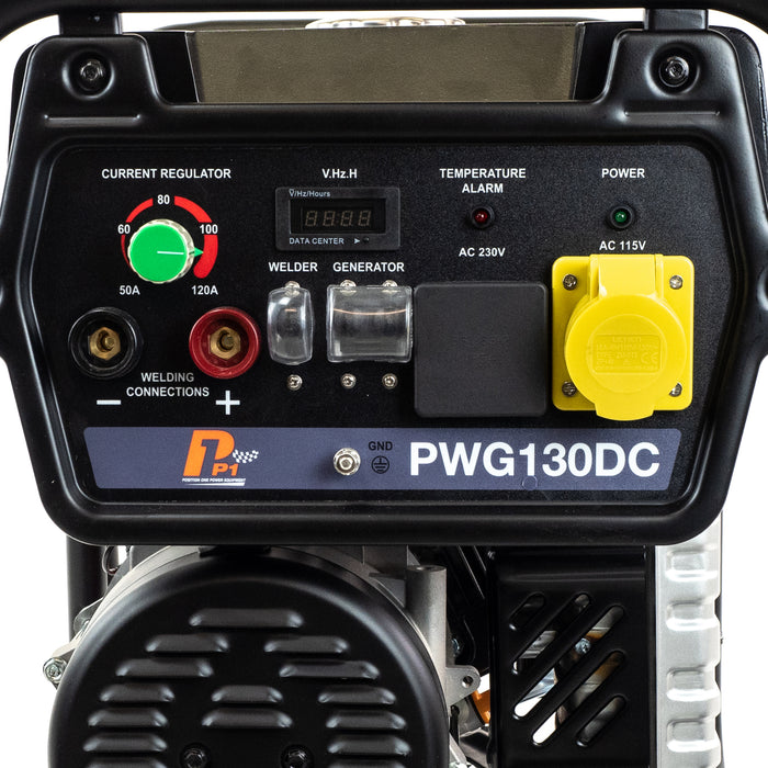 P1 3.2kW / 4kVa Petrol Welder Generator, 120 Amp DC Welder by Position 1 Power Equipment | PWG130DC | 2 Year Warranty