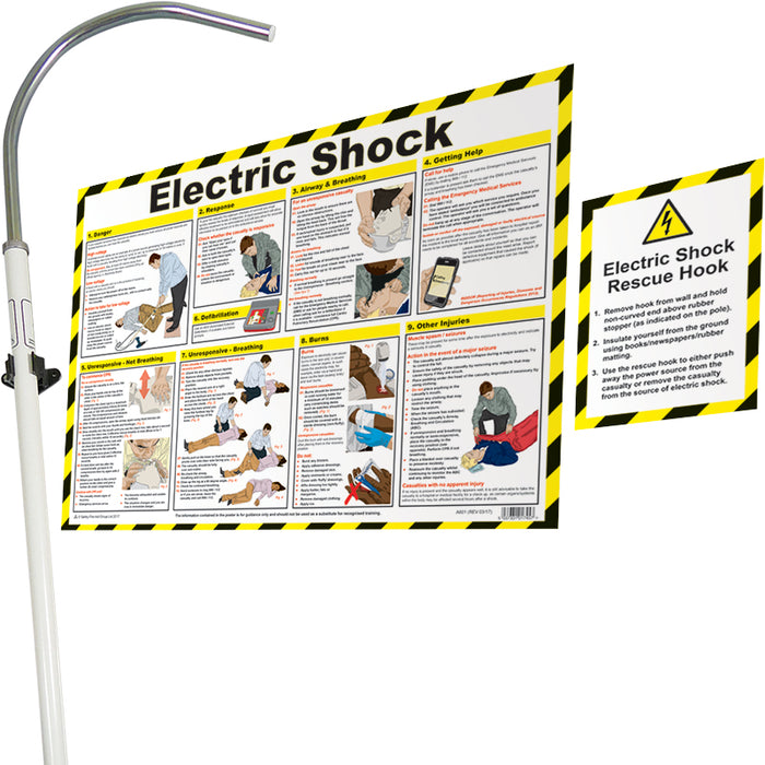 Electric Shock Rescue Hook with FREE Poster
