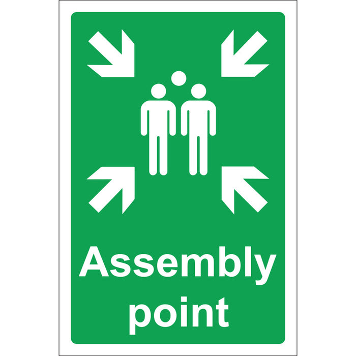 Assembly Point Sign, Rigid, 20x30cm