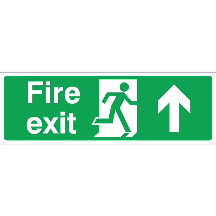 Fire Exit (UP) Sign, 45x15cm