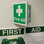First Aid 3D Projecting Sign, 43x20cm