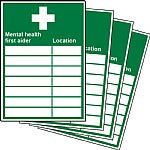 Mental Health First Aider Location Updateable Sign A5