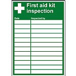 First Aid Kit Inspection Updateable Sign A5