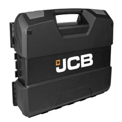 JCB 18V Brushless Combi Drill 2x 4.0Ah Battery in W-Boxx 136 with 4 Piece Multi Purpose Bit Set