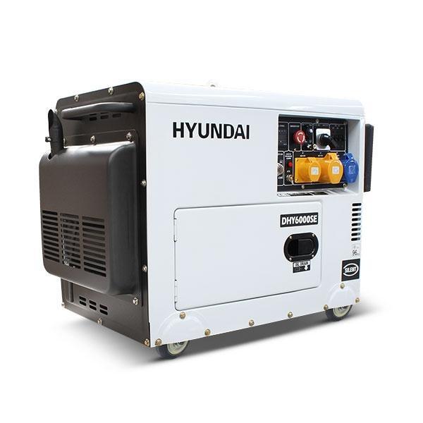 Hyundai Silenced Standby Single Phase Diesel Generator | Hyundai 5.2kW/6.5kVA | 1 Year Platinum Warranty | Standby Generator for Home or Business