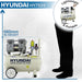 Hyundai 24 Litre Air Compressor, 5.2CFM/100psi, Silenced, Oil Free, Direct Drive 1hp | HY7524 | 2 Year Platinum Warranty