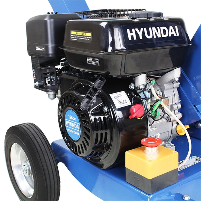 Hyundai 212cc 60mm Petrol 4-Stroke Garden Wood Chipper Shredder | HYCH6560