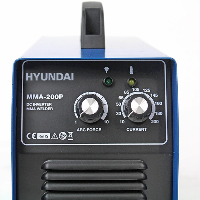 Hyundai 200Amp MMA/ARC Inverter Welder, 230V Single Phase | HYMMA200P | 3 Year Warranty