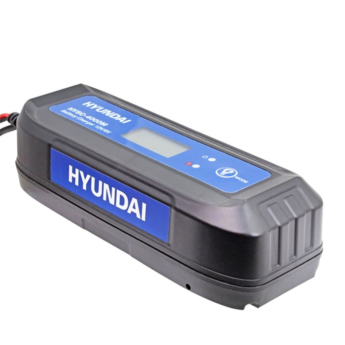 Hyundai 4 Amp SMART Car Battery Charger 6v / 12v | HYSC-4000M | 1 Year Warranty