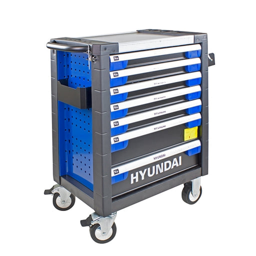Hyundai HYTC9003 305 Piece 7 Drawer Caster Mounted Roller Tool Chest Cabinet | 2 Year Warranty