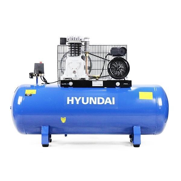 Hyundai Air Compressor Twin Cylinder, Belt Drive 3hp | Hyundai 150 Litre 14CFM/145psi | 2 Year Platinum Warranty
