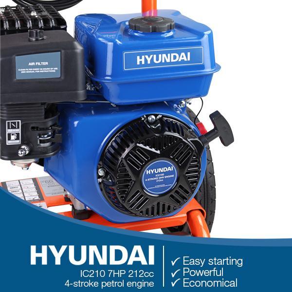Hyundai P1 Petrol Pressure Washer | Hyundai 3000psi / 207 bar IC210 Engine | Excellent Patio Cleaner | 2 Year Platinum Warranty
