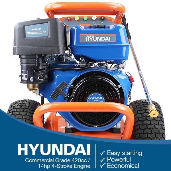 Hyundai Petrol Pressure Washer Sale | P1 4200psi / 290bar | Excellent Patio Cleaner | 2 Year Platinum Warranty