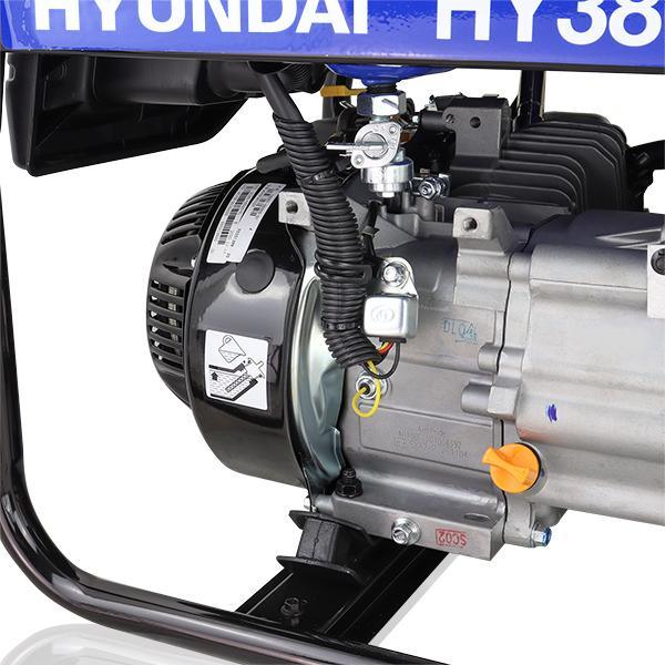 Hyundai Recoil Start Site Petrol Generator | Hyundai 3.2kW / 4kVa* | 2 Year Platinum Warranty