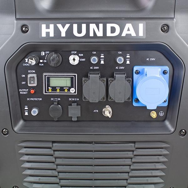 Hyundai Remote Electric Start Petrol Portable Inverter Generator | Hyundai 6600W/6.6kW | 3 Year Platinum Warranty