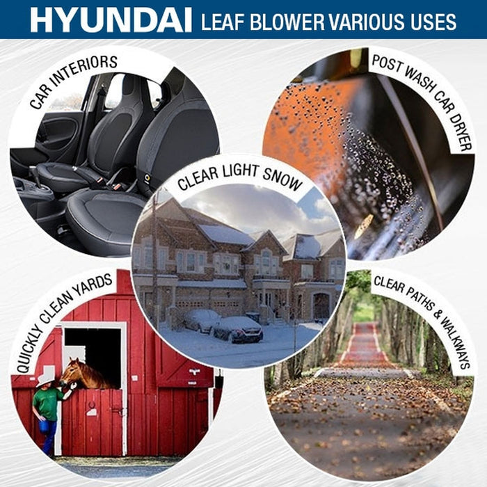 Hyundai 76cc 4-Stroke Backpack Petrol Leaf Blower | HY4B76  | 3 Year Warranty